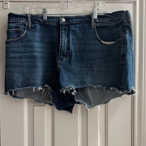 Abercrombie & Fitch The Mom Short High Rise Dark Wash Women’s 20 Denim Classic